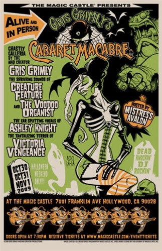 Cabaret Macabre '09 Event Print - Signed and Numbered by Gris Grimly